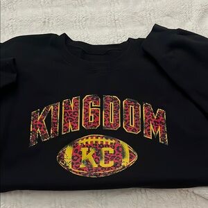 Gildan Black and Yellow Crew Neck Sweater Kingdom Design